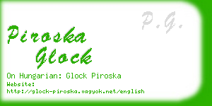 piroska glock business card